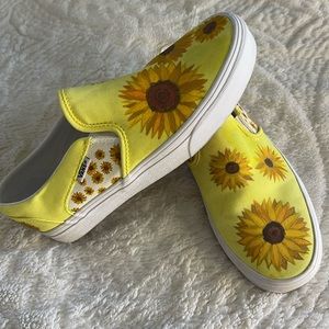 Sunflower VANS, size 9